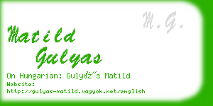 matild gulyas business card